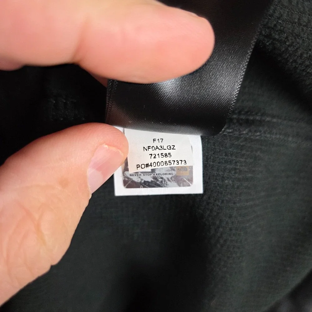 The North Face measurement order